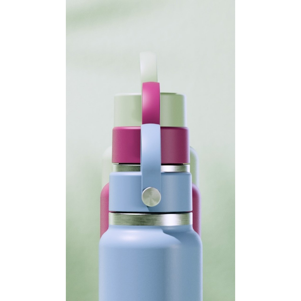 Bình giữ nhiệt Hydro Flask 710ml Travel Bottle Wide Flex Straw Cap 24 oz chính hãng, an toàn