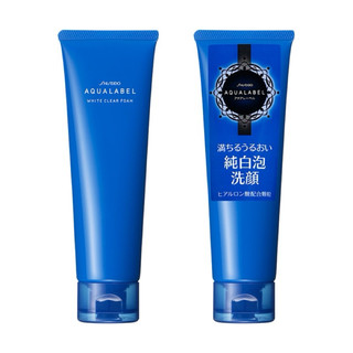 Sữa rửa mặt Shiseido Aqualabel White Clear Foam 130g màu xanh