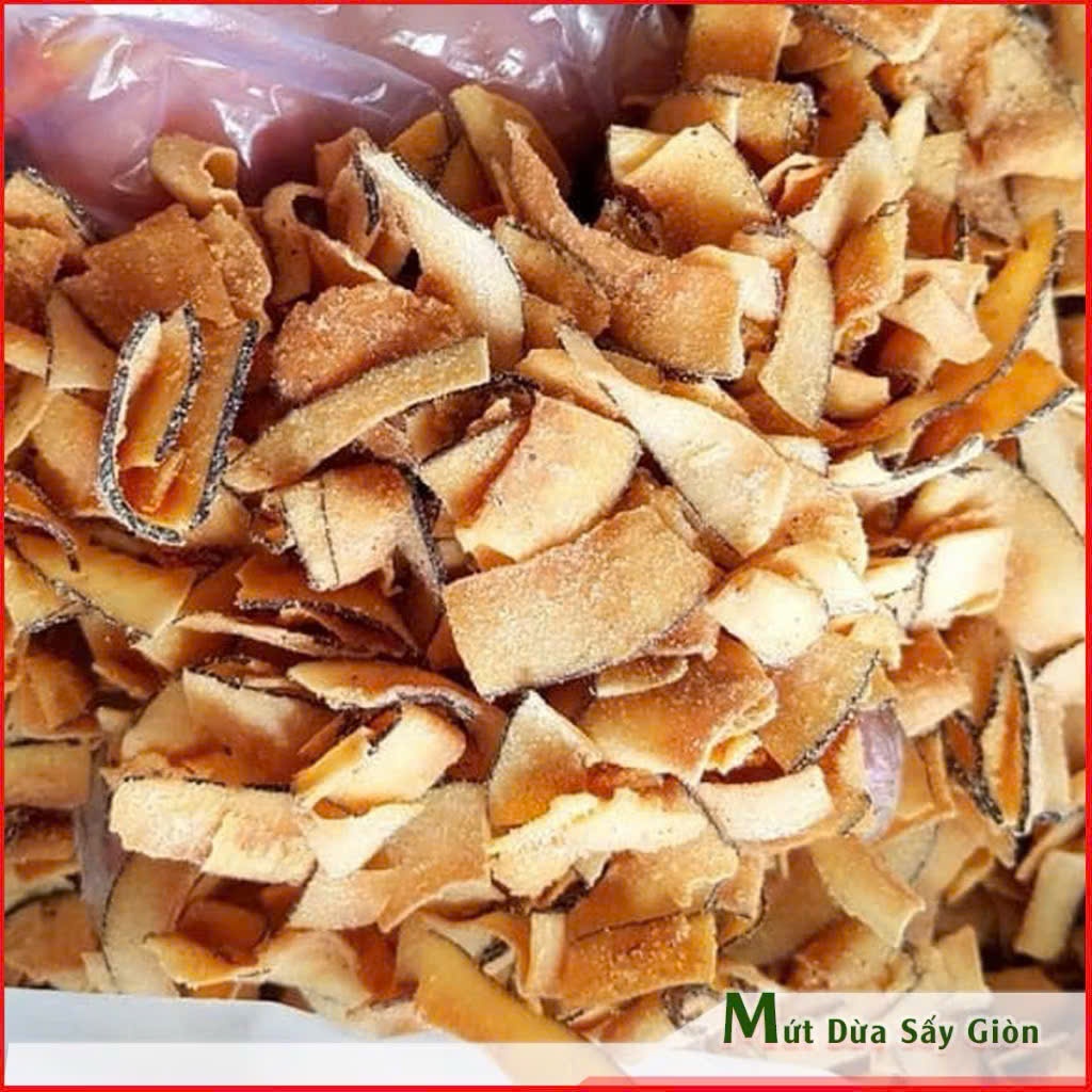 500g Dừa khô sấy giòn tan ngọt, phù hợp ăn kèm chè, kem, sinh tố, bánh ...