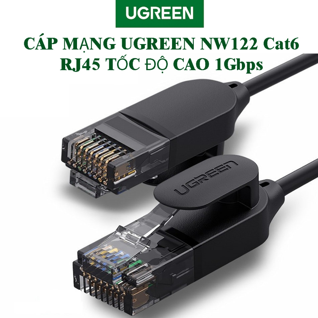 Cáp Mạng UGREEN NW122 Cat6 Dây RJ45 Tốc Độ Cao 1Gbps – Lõi Đồng Nguyên ...
