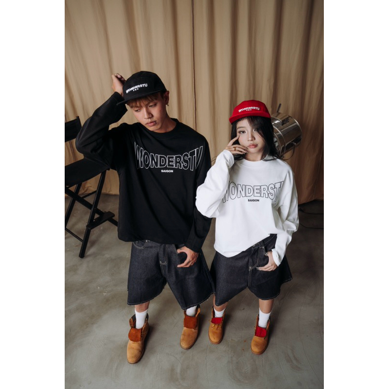 ÁO THUN TAY DÀI FORM BOXY "CLASSIC LOGO LONG SLEEVE" WONDERSTU - UNISEX COTTON 260GSM