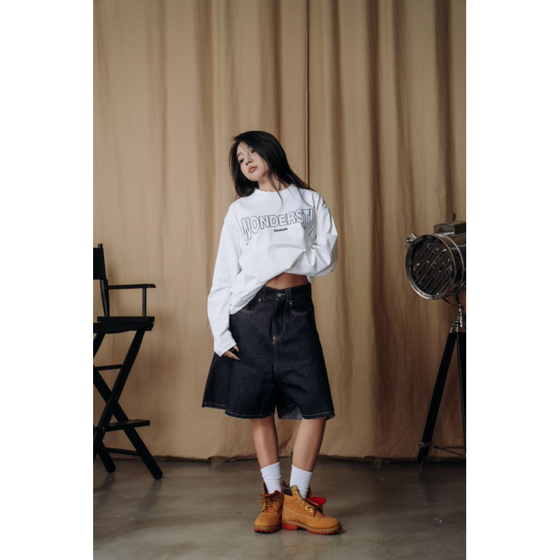 ÁO THUN TAY DÀI FORM BOXY "CLASSIC LOGO LONG SLEEVE" WONDERSTU - UNISEX COTTON 260GSM