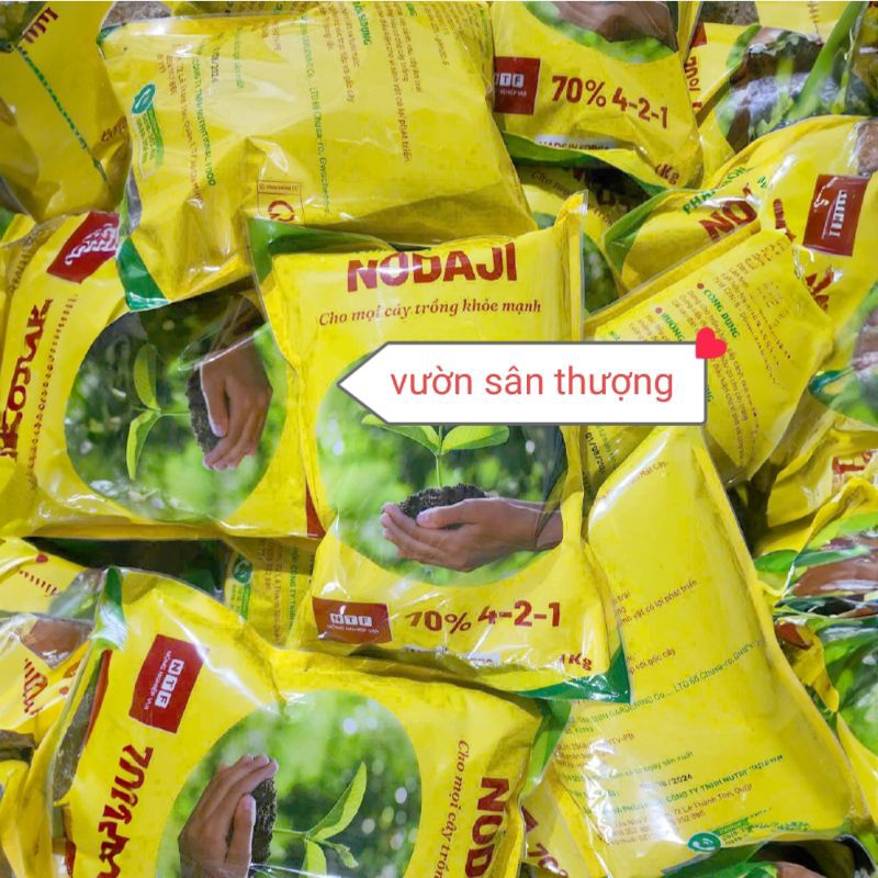 1 Kg Phân Bón Hữu Vơ Nodaji Nhập Khẩu Từ Hàn Quốc, Hữu Cơ 70%, Npk 4-2-1