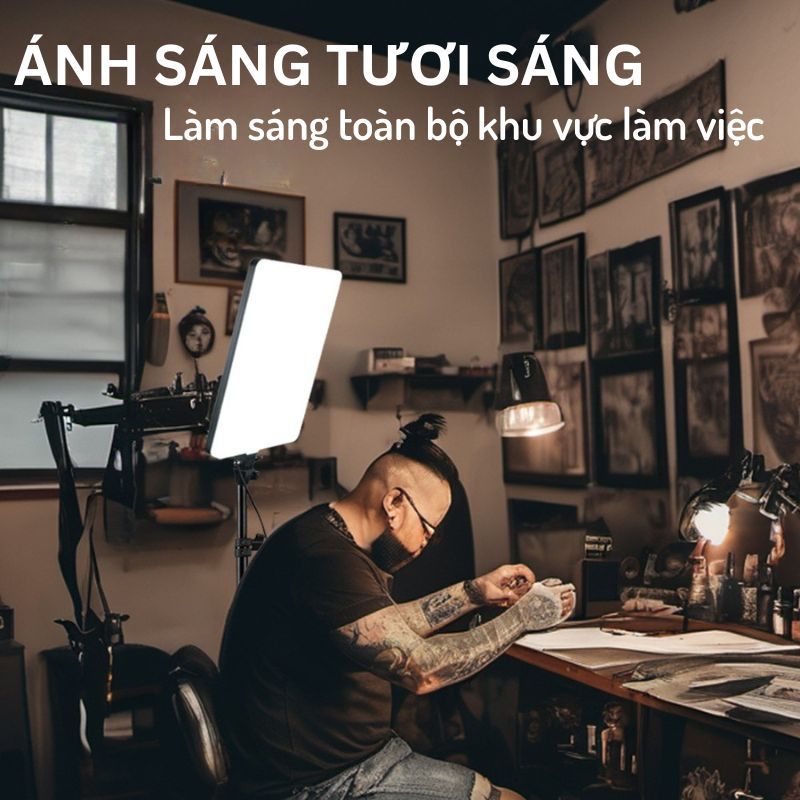 Đèn Studio camera light hỗ trợ  chụp ảnh sản phẩm livestream bán hàng quay video chuyên nghiệp
