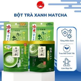 Bột Trà Xanh Sữa Tsujiri Matcha Béo Ngậy Thơm Ngon ,Trao Đổi Chất Tốt Làm Đẹp Da