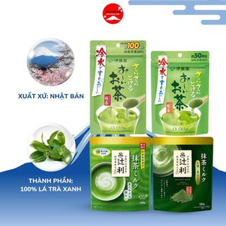 Bột Trà Xanh Sữa Tsujiri Matcha Béo Ngậy Thơm Ngon ,Trao Đổi Chất Tốt Làm Đẹp Da