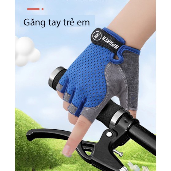 ( TỔNG HỢP) Găng tay thể thao trẻ em, găng tay chạy xe đạp cho bé