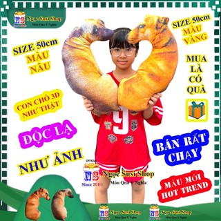 Thú Bông CON CHÓ 3D Chó Liếc Chó Nhìn Nhau Chó Giữ Nhà - Dùng Làm Trang Trí Quà Tặng Kỷ Niệm