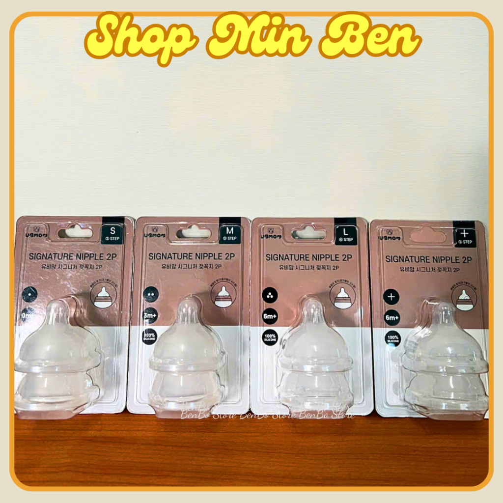 Núm ti bình sữa UBMOM Hàn Quốc đủ size S/M/L/+ | Shopee Việt Nam