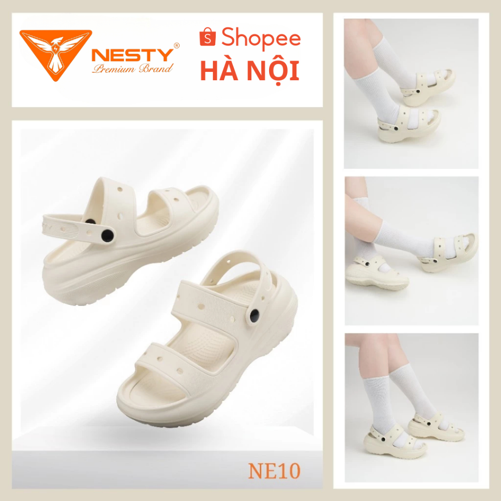 [TẶNG STICKER NGẪU NHIÊN] Dép Sandal đế cao 7cm chính hãng NESTY mã ...
