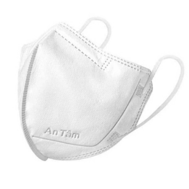Set 100 cái khẩu trang 6D An Tâm 4 lớp kháng khuẩn, chống bụi mịn nghệ Hàn Quốc size người lớn