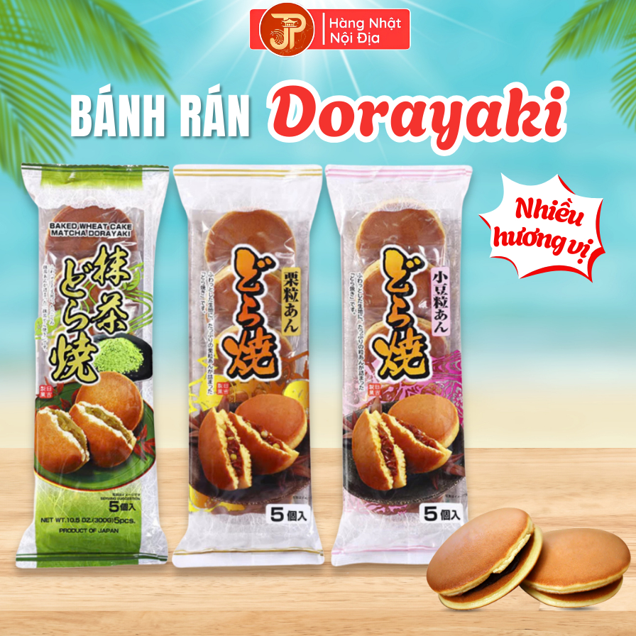 Bánh Dorayaki Nhật Bản Hiyoshi Seika – Bánh Rán Doremon Nhân Đậu Đỏ ...
