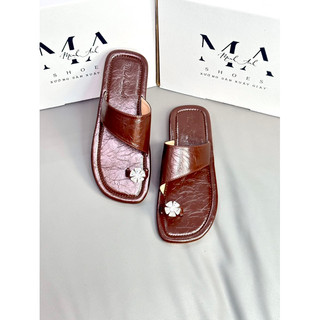 Dép Nữ Xỏ Ngón Phối Đá Hoa Xoàn 2025 MA Shoes D4752 – Sang Trọng, Thoải Mái, Nổi Bật Mọi Ánh Nhìn