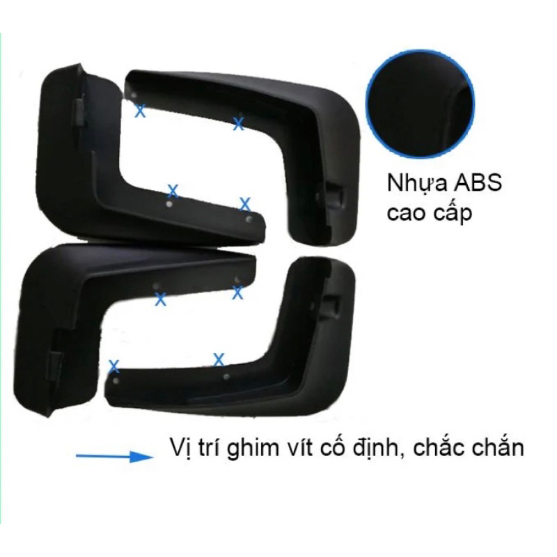 Chắn bùn xe Toyota Vios 2014-2025 chuẩn theo xe, kèm ốc vít