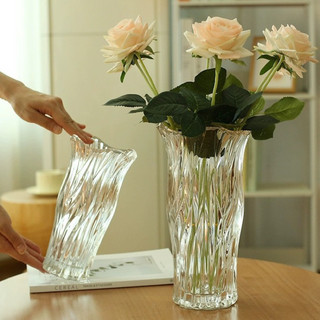 Lọ hoa thủy tinh cao cấp phong cách Bắc Âu hiện đại, bình hoa thủy tinh trang trí nhà cửa