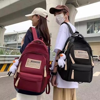 Balo cỡ to đeo vai chống gù lưng xinh xắn gắn thú bông dễ thương đi học đi chơi đựng hành lý nam nữ đều dùng được