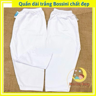 Quần dài trắng thun Cotton siêu mát cho bé (sơ sinh-82Kg) - [Chất đẹp]