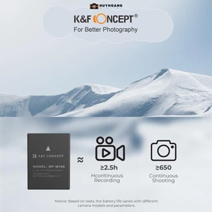 Pin máy ảnh K&F CONCEPT NP-W126