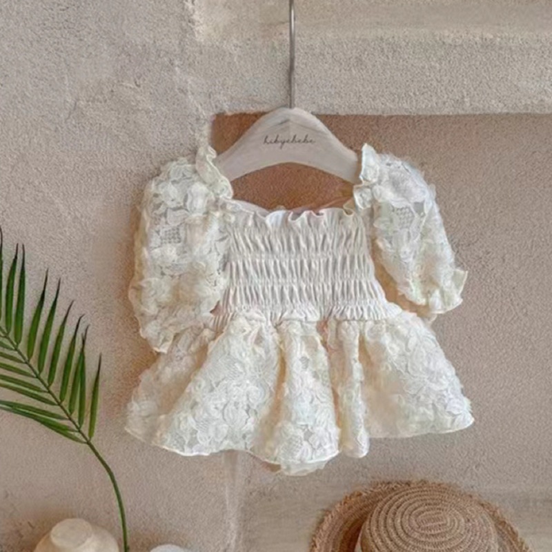 (HÀNG CÓ SẴN)- QCCC-SALE- Suit Váy hoa nhí cover Hàn Quốc cho bé size 3-9kg