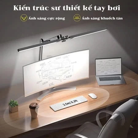 Tặng vận chuyển - Đèn học kẹp bàn Đèn bàn học,đọc sách usb bóng LED  3 màu,10 chế độ chống cận kẹp bàn, xoay 360 ĐỘ | BigBuy360 - bigbuy360.vn