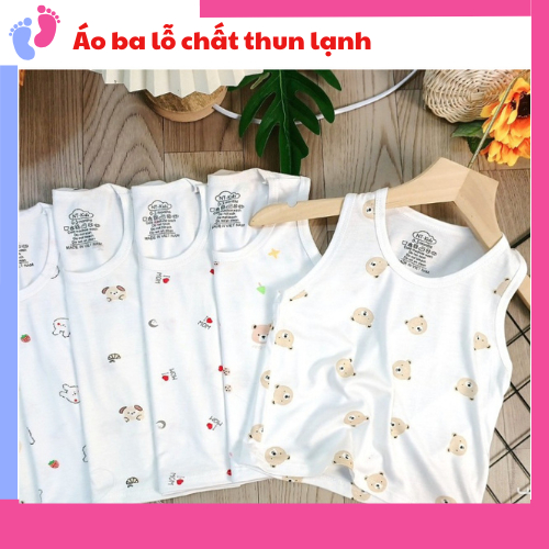 Áo ba lỗ cho bé chất thun lạnh in họa tiết dễ thương đáng yêu, đủ size từ 5-15kg Saubabi