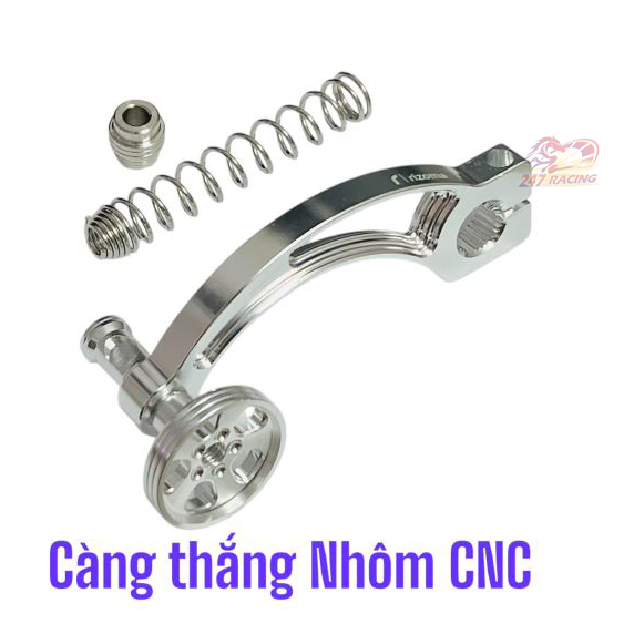 Càng thắng Nhôm CNC BẠC tặng kèm Lò Xo Inox 304 gắn nhiều loại xe máy Vario,Sirius,Exciter,Wave,Dream,....