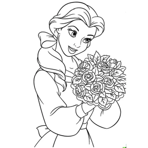 Bộ 50 tranh tô màu CÔNG CHÚA DISNEY khác nhau không trùng lặp cho bạn thỏa sức sáng tạo