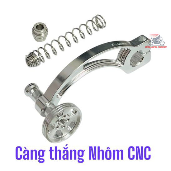 Càng thắng CNC nhôm cong kèm lò xo 304 gắn xe máy Rizoma