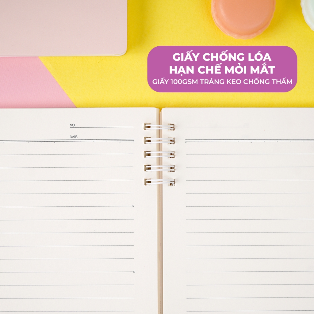 Sổ Lò Xo Đôi 2 Đầu Classmate Sổ Tay Ghi Chép 100gsm Viết Không Cấn Tay Sổ Lò Xo A5 B5 150 Trang Giấy Chống Lóa Takenote