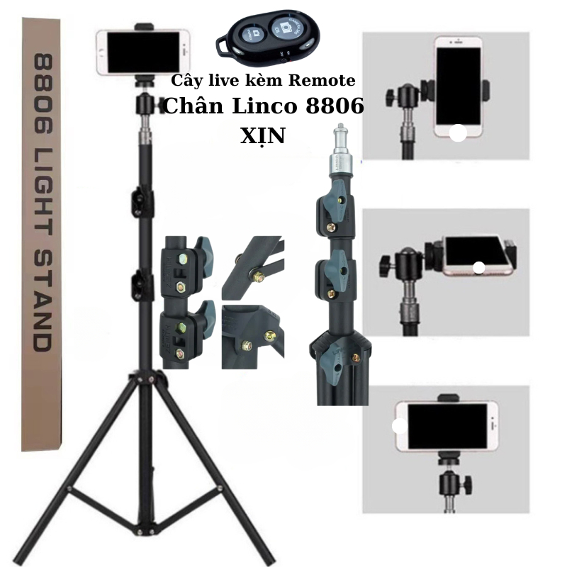 [LOẠI TỐT] Gậy chụp hình 3 chân điện thoại live stream quay video xoay được 360 độ