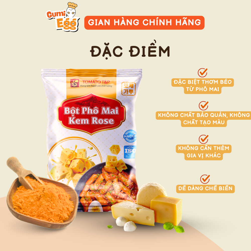Bột bơ tỏi Tomato T&P lắc khoai tây Galico – Gói 100g