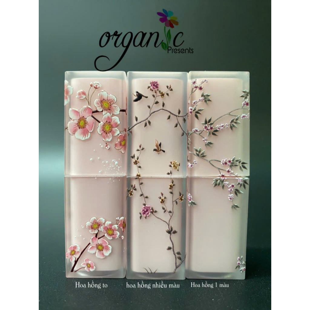 VỎ SON HANDMADE (IN 3D - MÀU HỒNG)
