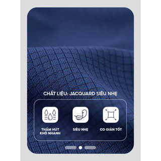 Áo thun thể thao YODY Sport form regular dệt jacquard thoáng khí siêu nhẹ MATS25S177