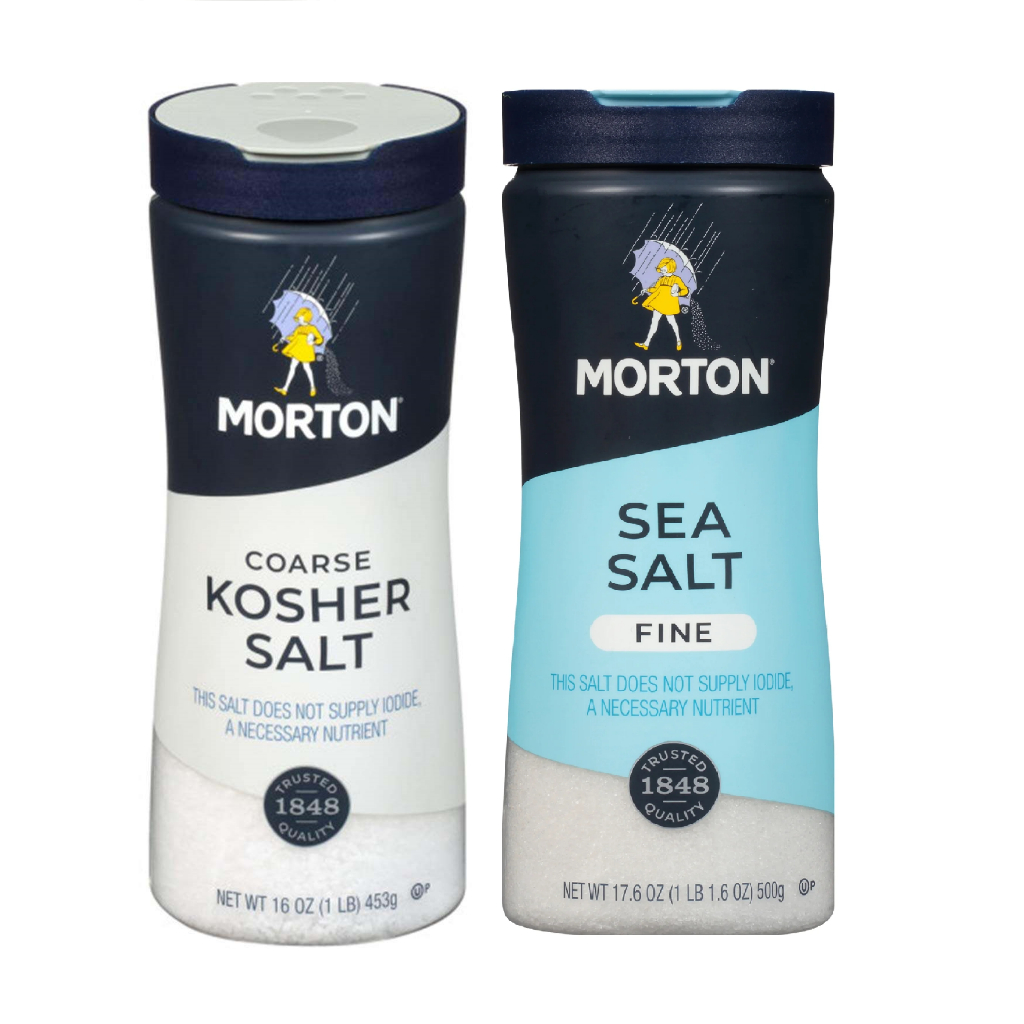Muối Morton Không Iod Kosher Coarse/ Fine Sea Salt