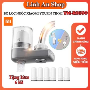 Bộ Lọc Nước Tại Vòi Xiaomi Youpin YINMI YM-R0100 6 Lõi, Với 5 Lớp Lọc Giúp Khử Clo, Khử Khuẩn