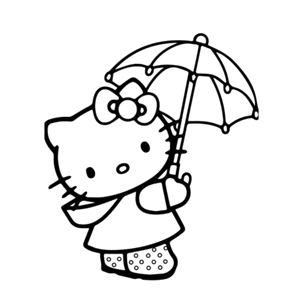 Bộ 50 tranh tô màu KITTY khác nhau không trùng lặp cho bạn thỏa sức sáng tạo