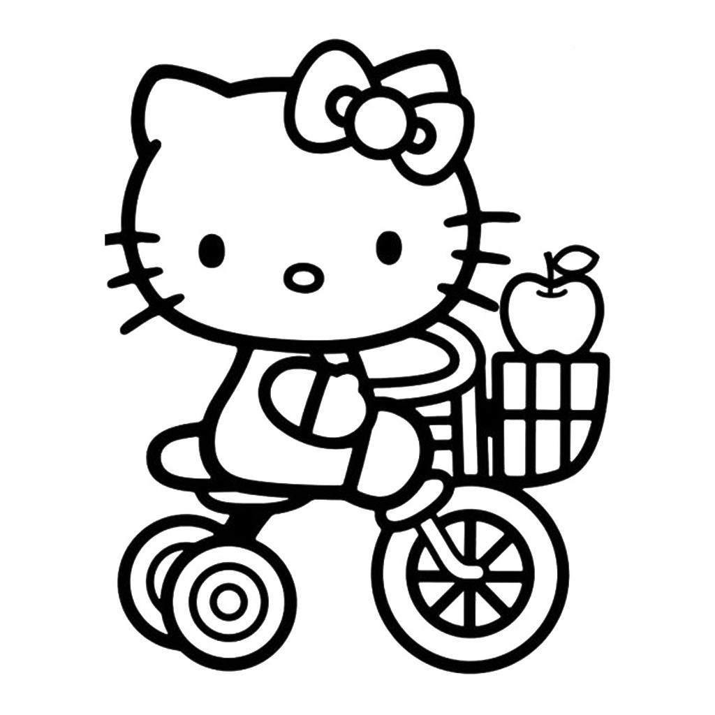 Bộ 50 tranh tô màu KITTY khác nhau không trùng lặp cho bạn thỏa sức sáng tạo