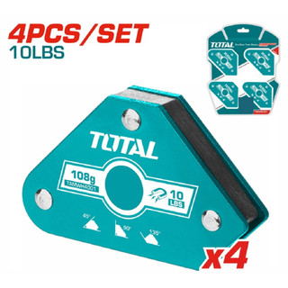 TOTAL Bộ 4 ke góc nam châm hàn 3 góc TAMWH4001 < HÀNG CHÍNH HÃNG >