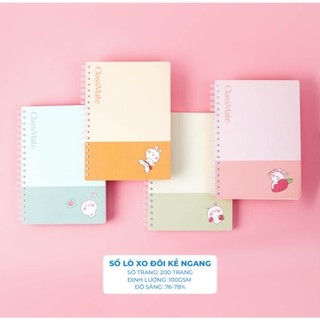 Sổ Tay Ghi Chép 100gsm Classmate Sổ Lò Xo A5 B5 Kẻ Ngang Giấy Mịn Chống Lóa Sổ Nhật Ký 200 Trang Làm Plan Bullet Journal