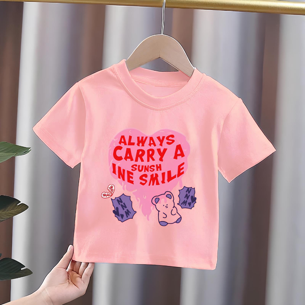 Áo croptop trái tim cho bé gái size đại BEESHOP H25076