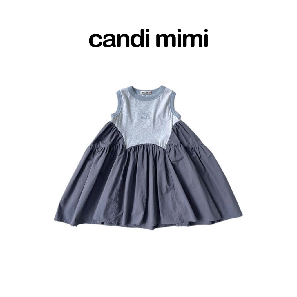 CANDI MIMI Váy sát nách cotton babydol xoè cách điệu - Phong cách Hàn Quốc