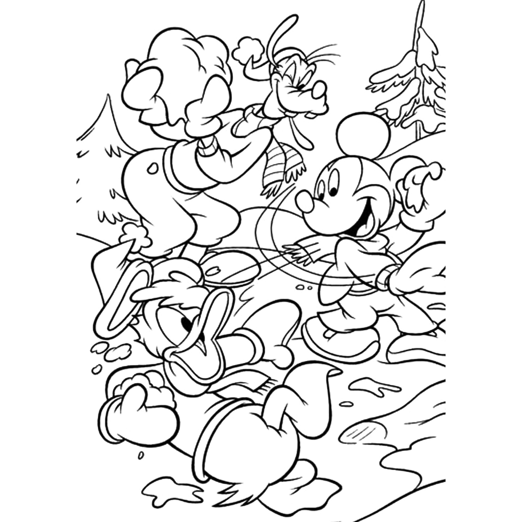 Bộ 50 tranh tô màu CHUỘT MICKEY khác nhau không trùng lặp cho bạn thỏa sức sáng tạo