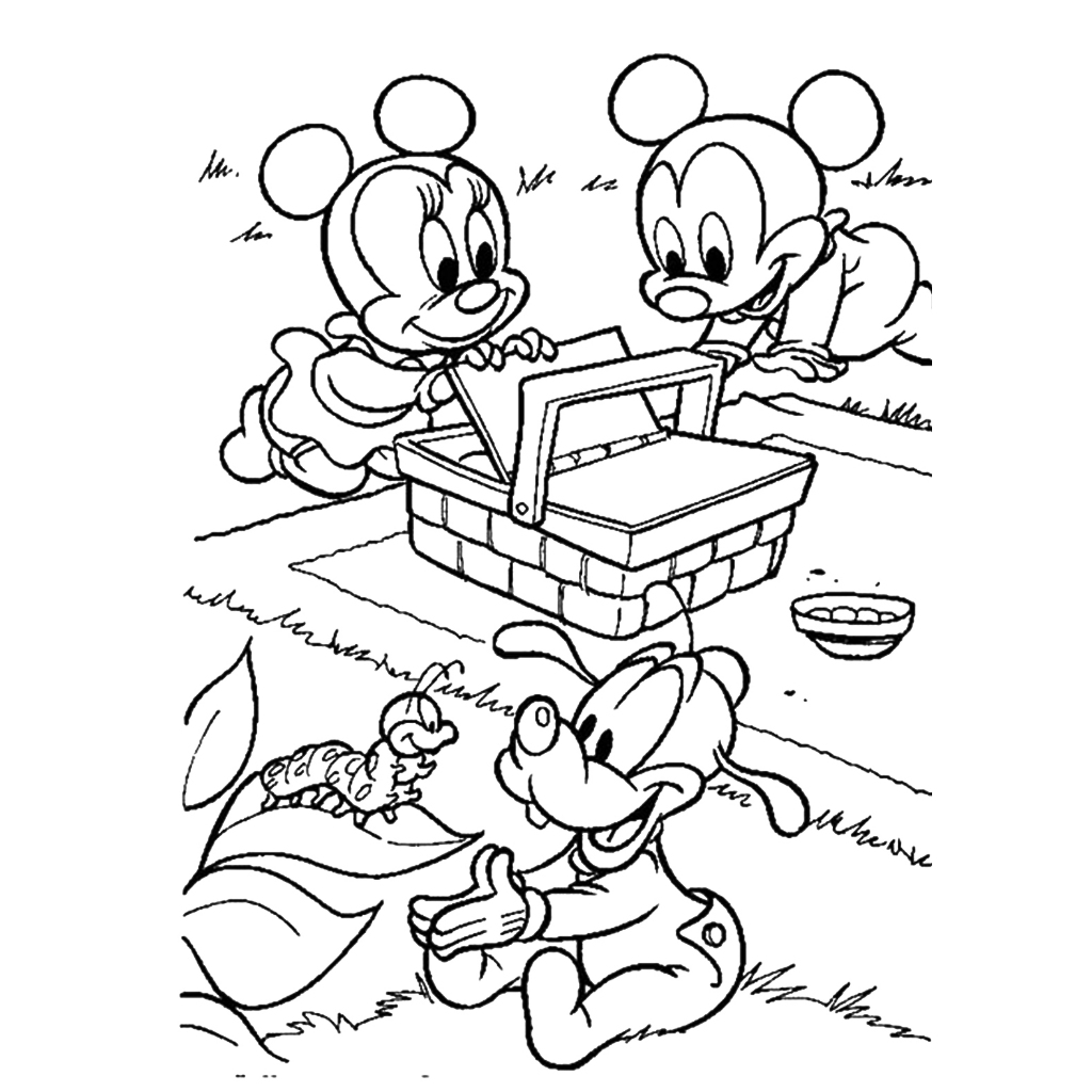 Bộ 50 tranh tô màu CHUỘT MICKEY khác nhau không trùng lặp cho bạn thỏa sức sáng tạo