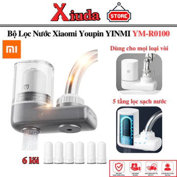 Bộ Lọc Nước 6 Lõi Xiaomi Youpin YINMI YM-R0100, Với 5 Lớp Lọc Giúp Khử Clo, Khử Khuẩn, Chống Bùn Tảo