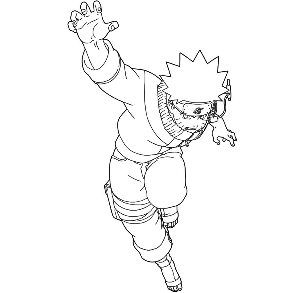 Bộ 50 tranh tô màu NARUTO khác nhau không trùng lặp cho bạn thỏa sức sáng tạo
