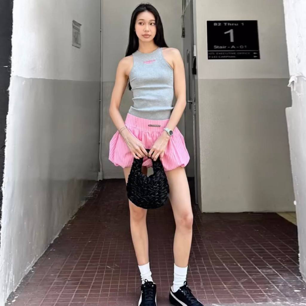 Ảnh làminapparel - UNEVEN SHOULDER TANK TOP 2