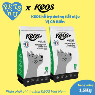 [PP CHÍNH HÃNG] [TIẾT KIỆM] COMBO 2 Hạt Keos+ hỗ trợ tiết niệu cho mèo, vị cá biển (1,5kg)  – KM SỐC! LÊN ĐƠN L