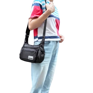 Túi đeo chéo nhiều ngăn TROY SLAY BAG chất vải dù trượt nước, size 21 cm