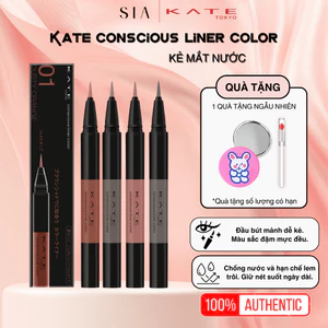 Bút Dạ Kẻ Mí Mắt Kate Conscious Liner Color kẻ sắc nét không lem không trôi suốt cả ngày