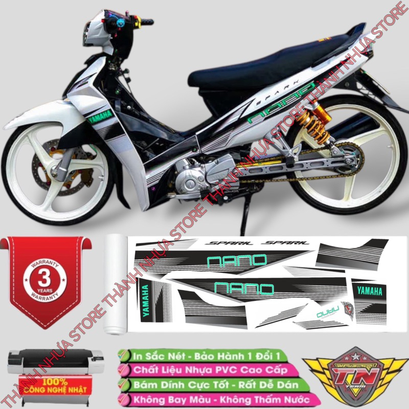 Tem Spark Nano V1 Sirius chữ đổi màu - Tem rời dán Sirius 3 lớp cao cấp